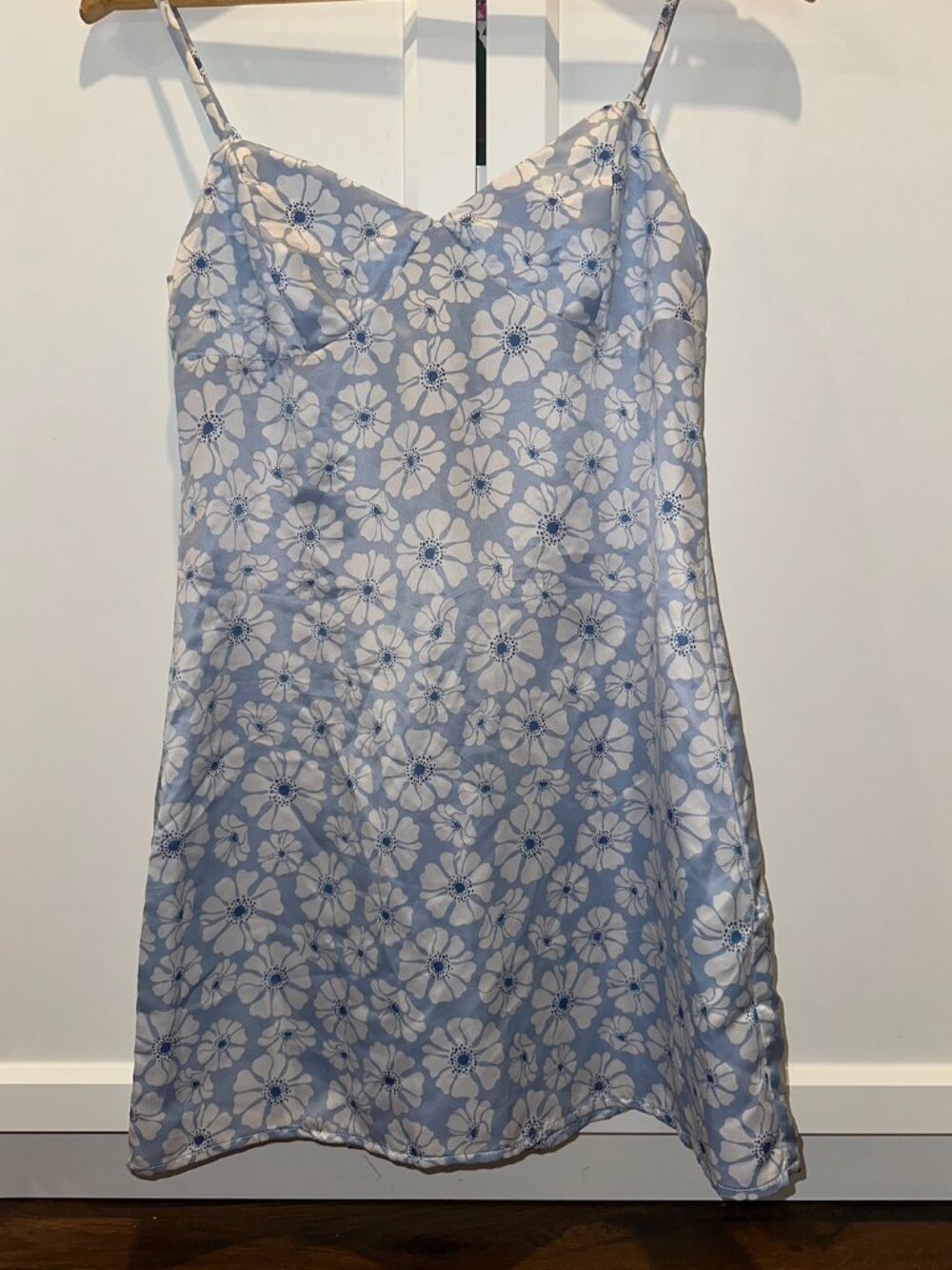 RSQ Women's Blue & White Floral Mini Dress Size Small | Tilly's